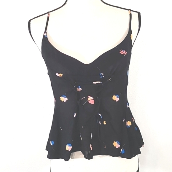 *NWT* INTIMATELY FREE PEOPLE Radea Printed Cami Black Floral, size XS - Picture 1 of 8